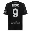 AC Milán Olivier Giroud 9 Čtvrtý Černá 2023-24 - Fotbalové Dresy (S/S) AC Milán Olivier Giroud 9 Čtvrtý Černá 2023-24 - Fotbalové Dresy (S/S)